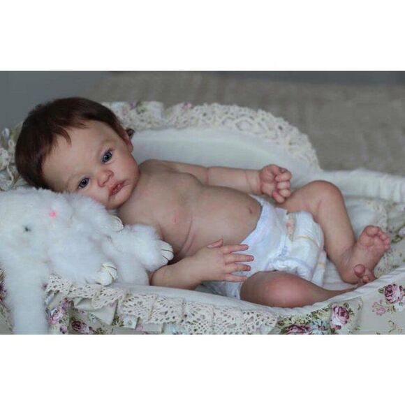 Anano Reborn Baby Dolls Boy That Look Real Red Rashes on The Skin 20 Inch Realistic Newborn Baby Dolls Silicone Babies Weighted Body Fat Cute Baby Toe Anano Reborn Baby Dolls Silicone Full Body Boy, 18 Inch Realistic